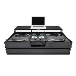 MAGMA Battle-Workstation Multi-Formato para DJ con Plataforma para Portátil y Ruedas, Estuche para Mezclador 10" y 2 Platos/Reproductores