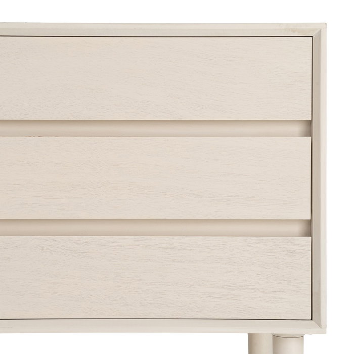 Mesita Crema Dm Dormitorio 50 X 35 X 62,50 cm Mesita Crema Dm Dormitorio 50 X 35 X 62,50 cm