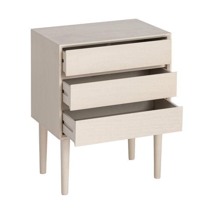 Mesita Crema Dm Dormitorio 50 X 35 X 62,50 cm Mesita Crema Dm Dormitorio 50 X 35 X 62,50 cm