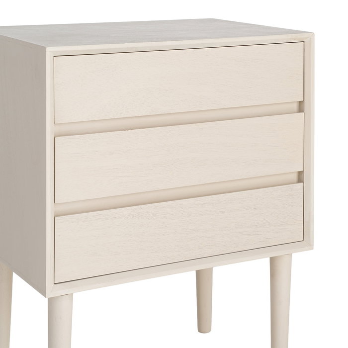 Mesita Crema Dm Dormitorio 50 X 35 X 62,50 cm Mesita Crema Dm Dormitorio 50 X 35 X 62,50 cm