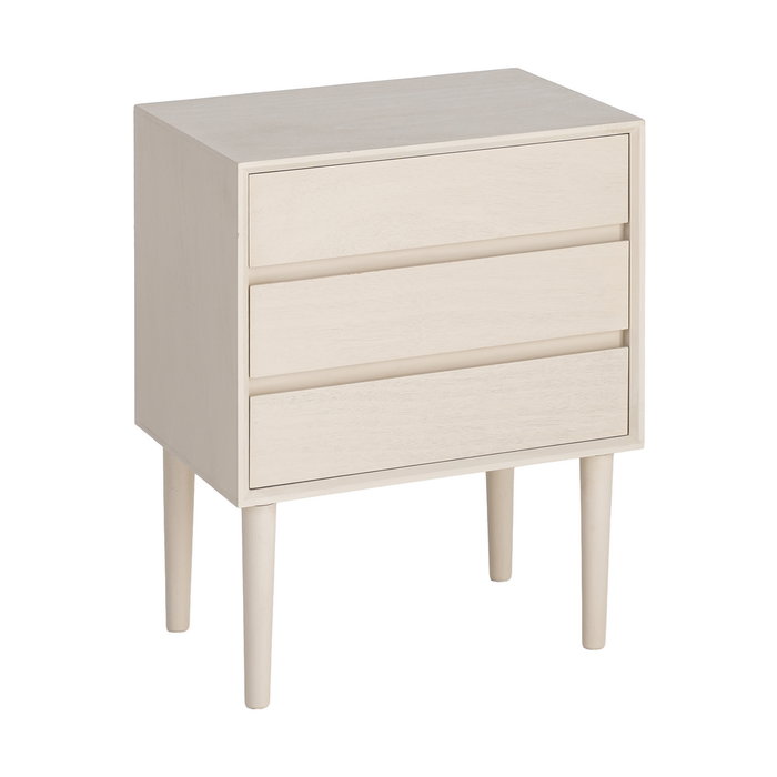 Mesita Crema Dm Dormitorio 50 X 35 X 62,50 cm Mesita Crema Dm Dormitorio 50 X 35 X 62,50 cm