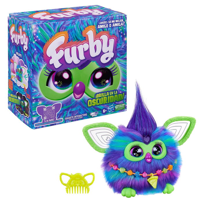 Hasbro Furby Galaxy Edición que Brilla en la Oscuridad - Español