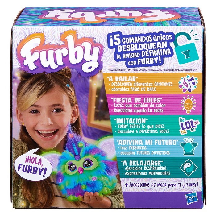 Hasbro Furby Galaxy Edición que Brilla en la Oscuridad - Español