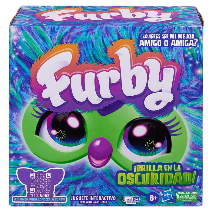 Hasbro Furby Galaxy Edición que Brilla en la Oscuridad - Español