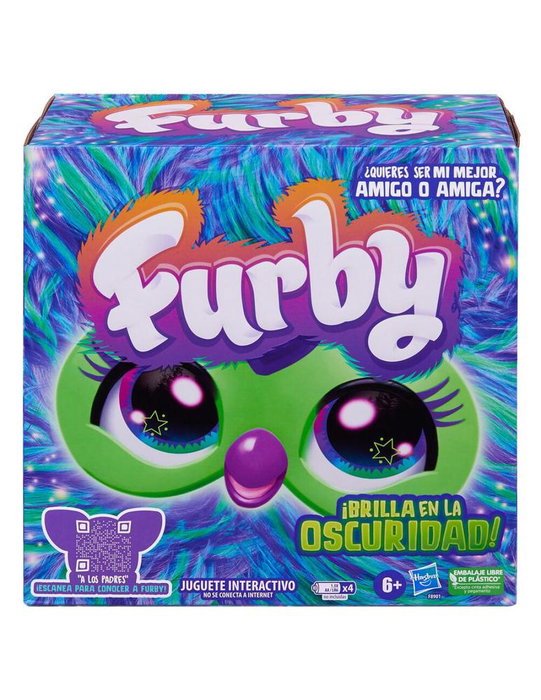 Hasbro Furby Galaxy Juguete Interactivo que Brilla en la Oscuridad con Voz y 5 Modos para Niños y Niñas a Partir de 6 Años
