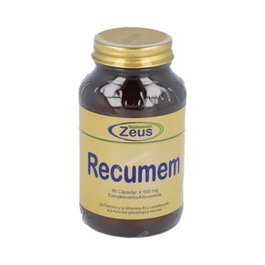 ZEUS Recumem (Recuer Da) 90 Cápsulas - Lecitina de Soja, Colina, Vitaminas B - Memoria y Función Cognitiva