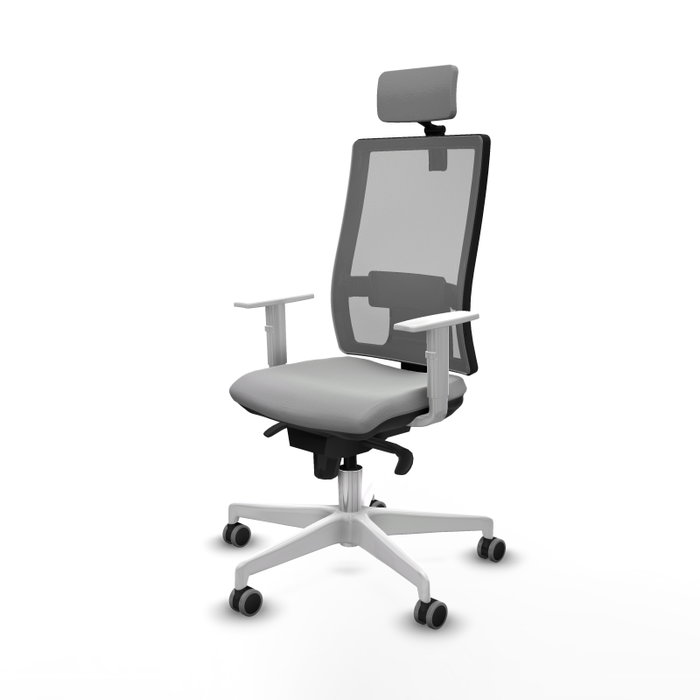 PIQUERAS Y CRESPO Silla de oficina Horna con mecanismo Sincro, Gris PIQUERAS Y CRESPO Silla de oficina Horna con mecanismo Sincro, Gris