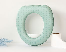 KioKids Asiento Reductor de WC Acolchado para Niños +12 Meses - Color Salvia, Colección Petits Moments