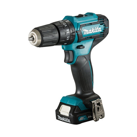 Makita HP333DSAX1 Taladro de impacto a batería 12V con 2 baterías de 2.0 Ah y MAKPAC Makita HP333DSAX1 Taladro de impacto a batería 12V con 2 baterías de 2.0 Ah y MAKPAC