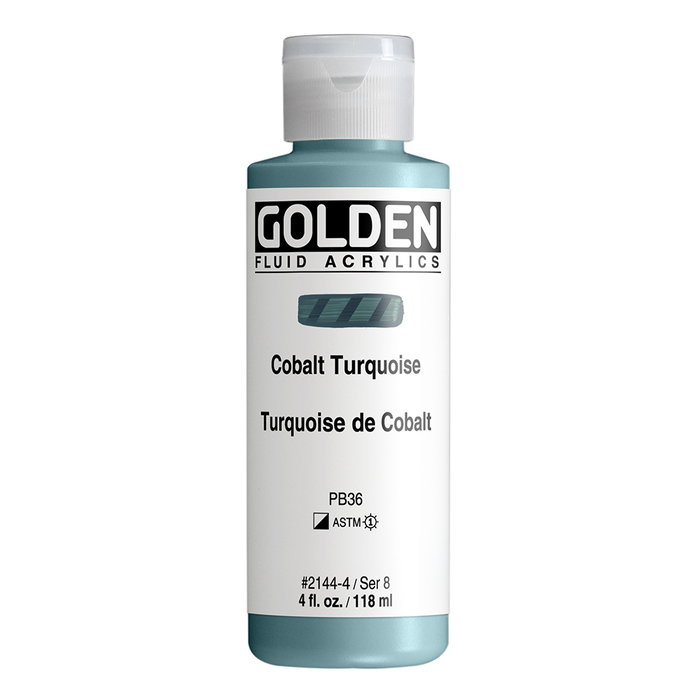 Golden Fluid Colores Acrílicos Turquesa Cobalto 118 ml Golden Fluid Colores Acrílicos Turquesa Cobalto 118 ml
