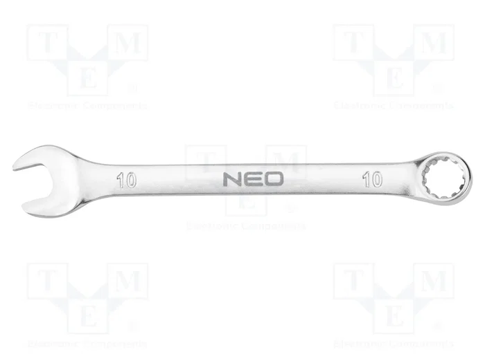 NEO TOOLS Llave plana-estriada bilateral de 10 mm NEO TOOLS Llave plana-estriada bilateral de 10 mm