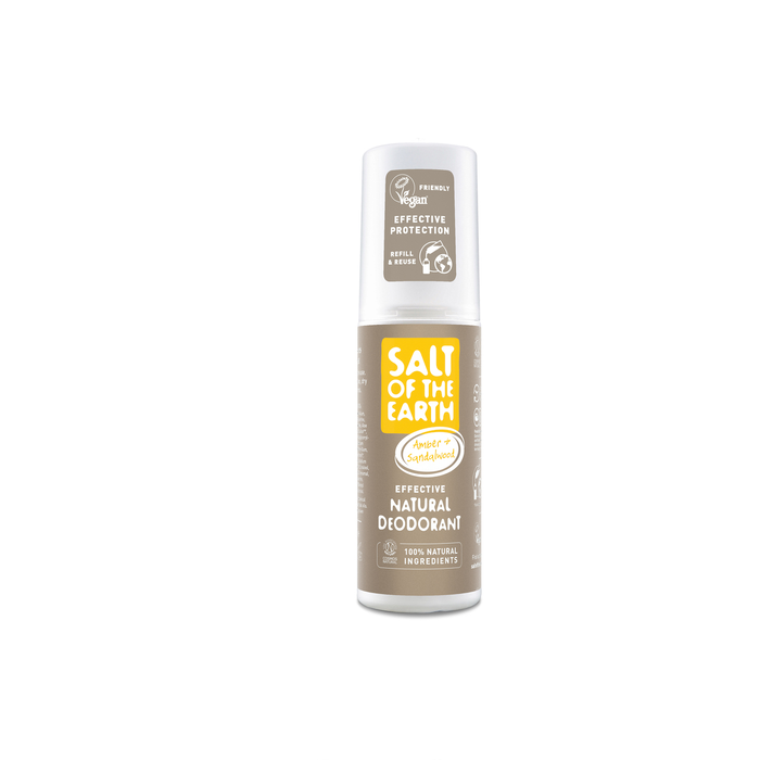 Salt Of The Earth Pure Aura Desodorante en Spray Unisex Ámbar y Sándalo 100 mL Salt Of The Earth Pure Aura Desodorante en Spray Unisex Ámbar y Sándalo 100 mL