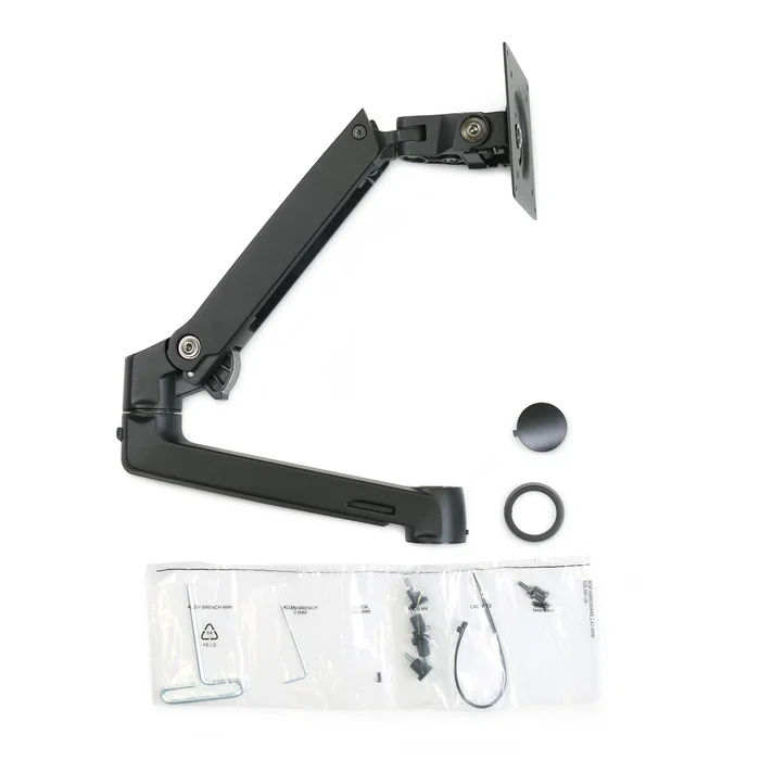 Ergotron LX Dual Stacking Arm, Extension and Collar Kit, Negro mate