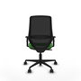 PIQUERAS Y CRESPO Silla de oficina Mardos con mecanismo Sincro, verde y negro