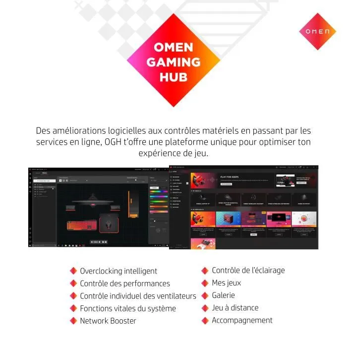 PC Office de juegos por HP 40L GT21-1007NF - Intel Core i9-13900K - RAM 32GB - 1TO SSD - GeForce RTX 4090 24GB - Windows 11