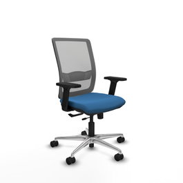 PIQUERAS Y CRESPO Silla de oficina Haches Azul claro y Gris