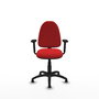 PIQUERAS Y CRESPO Silla de oficina Aýna Rojo con Brazos 2D