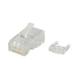 ROLINE 10 unidades de Conector Modular sin blindaje Kat.6 Class E para hilo sólido