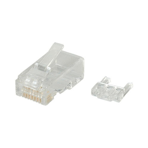 ROLINE 10 unidades de Conector Modular sin blindaje Kat.6 Class E para hilo sólido ROLINE 10 unidades de Conector Modular sin blindaje Kat.6 Class E para hilo sólido