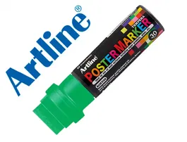 Artline Rotulador EPP-30 Poster Marker Punta Rectangular 30 mm Verde Fluor