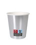 Algon Set 10 Vasos Cartón Plata 200cc (7x7.8x7 cm) (18 Unidades)