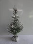DKD Home Decor Árbol de Navidad Verde Blanco 30 x 66 x 30 cm (2 Unidades)
