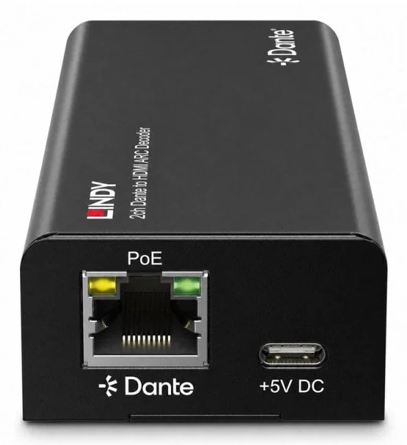 Lindy 70621 Decodificador de Audio Dante a HDMI ARC Lindy 70621 Decodificador de Audio Dante a HDMI ARC