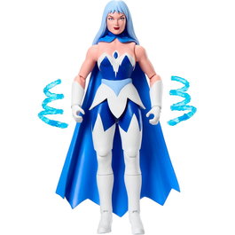 MATTEL 0194735 Figura de Acción MOTU Origins Frosta de Masters of the Universe - 14 cm con 16 Puntos de Articulación y Accesorios de Hielo
