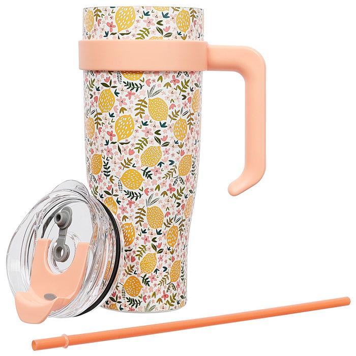 Cook Concept Mug Térmico 1,2 L Miami Flower con Asa para Bebidas Frías y Calientes