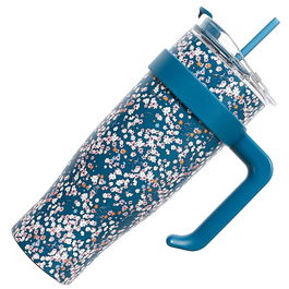 Cook Concept Mug Térmico 1,2 L Miami Flower con Asa para Bebidas Frías y Calientes