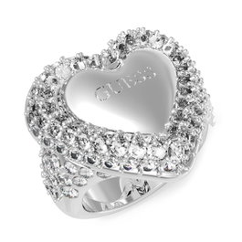 Guess JUBR05019JWRH54 Anillo Beloved Gris Talla 54