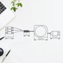 GSC Evolution Cable cargador retráctil 3 en 1 (USB Tipo C, Lightning y Micro USB Tipo C)