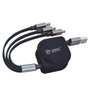 GSC Evolution Cable cargador retráctil 3 en 1 (USB Tipo C, Lightning y Micro USB Tipo C)