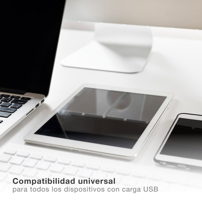 GSC Evolution Cable cargador retráctil 3 en 1 (USB Tipo C, Lightning y Micro USB Tipo C)