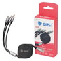 GSC Evolution Cable cargador retráctil 3 en 1 (USB Tipo C, Lightning y Micro USB Tipo C)
