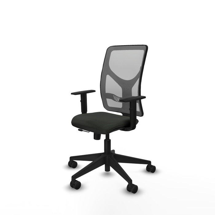 PIQUERAS Y CRESPO Silla de oficina Motilla Sincro/Traslack Negro/Gris