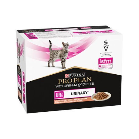 Purina Pro Plan Vet Feline UR Urinary Salmon 10x85g