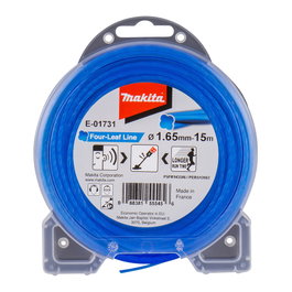 Makita E-01731 Hilo de corte de cuatro hojas de 1,65 mm, 15 m