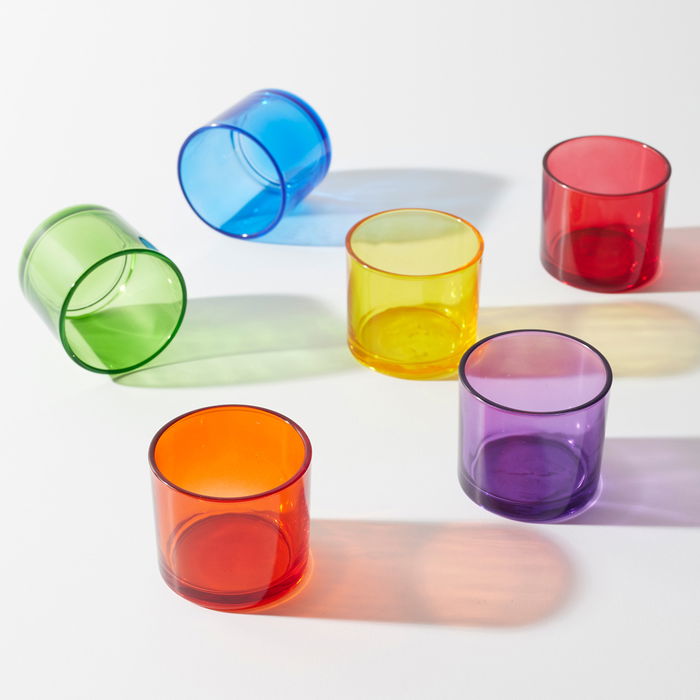 Home Deco Factory Juego de 6 Vasos 160 ml Colores Paradis Exotiqu