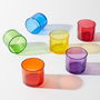 Home Deco Factory Juego de 6 Vasos 160 ml Colores Paradis Exotiqu