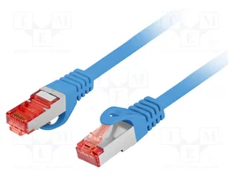 LANBERG Patch Cord Cat 6 S/FTP 1m Azul