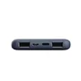 Trust Powerbank Primo ECO 25028 Batería Externa 10000 mAh Ultrafina Azul - 1 USB-C (15W) + 2 USB-A (12W) - Carga Rápida - Materiales Reciclados