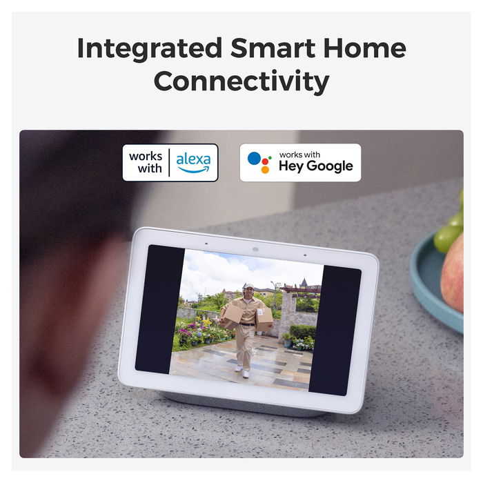 Reolink Timbre Inteligente D340B con Cámara 4MP, Ángulo 180°, Wi-Fi, Visión Nocturna y Tarjeta MicroSD de 64GB Incluida