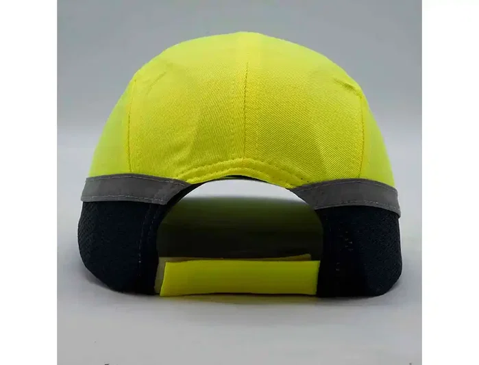 Safetop Visera Casco EN812 Alta Visibilidad Amarillo/Negro - Tejido Transpirable