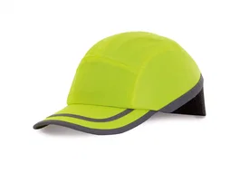 Safetop Visera Casco EN812 Alta Visibilidad Amarillo/Negro - Tejido Transpirable