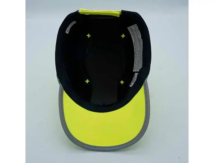 Safetop Visera Casco EN812 Alta Visibilidad Amarillo/Negro - Tejido Transpirable