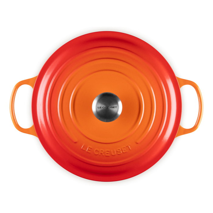 Le Creuset Bräter rund 28 cm ofenrot 21177280902430