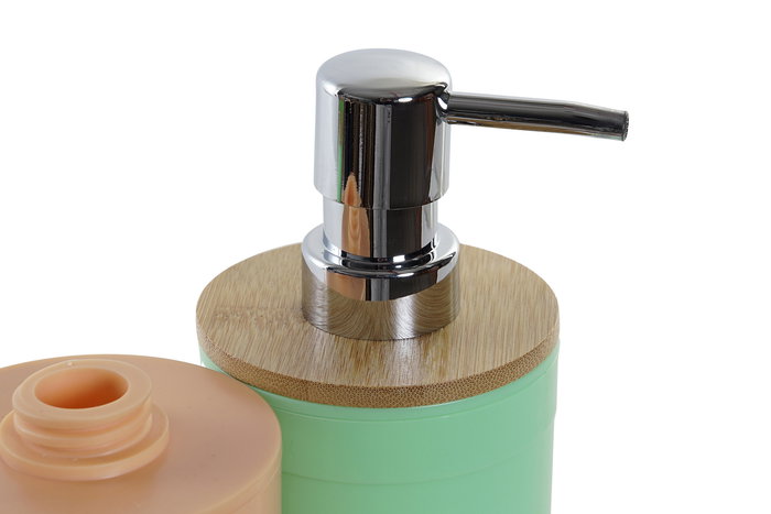 DKD Home Decor Vaso Scandi Naranja Verde 7.4 x 11.2 x 7.4 cm (6 Unidades)