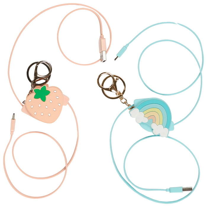 The Concept Factory Cable Retráctil USB- USB Tipo C Kawaii Hasta 1 Metro