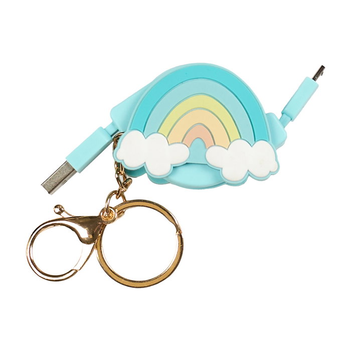 The Concept Factory Cable Retráctil USB- USB Tipo C Kawaii Hasta 1 Metro